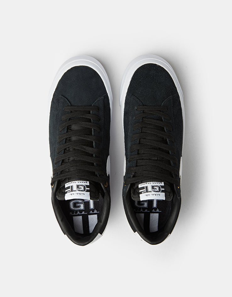 Nike SB Zoom Blazer Low Pro GT Skate Shoes - Black/White/Gum Light Brown, product image 2