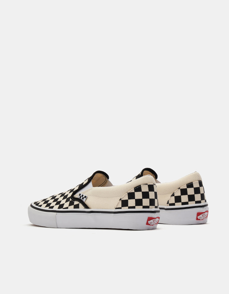 Vans Skate Slip-On Shoes - Checkerboard Black/Off White, product image 3