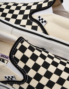 Vans Skate Slip-On Shoes - Checkerboard Black/Off White, product image 5