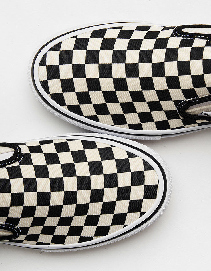 Vans Skate Slip-On Shoes - Checkerboard Black/Off White, product image 7