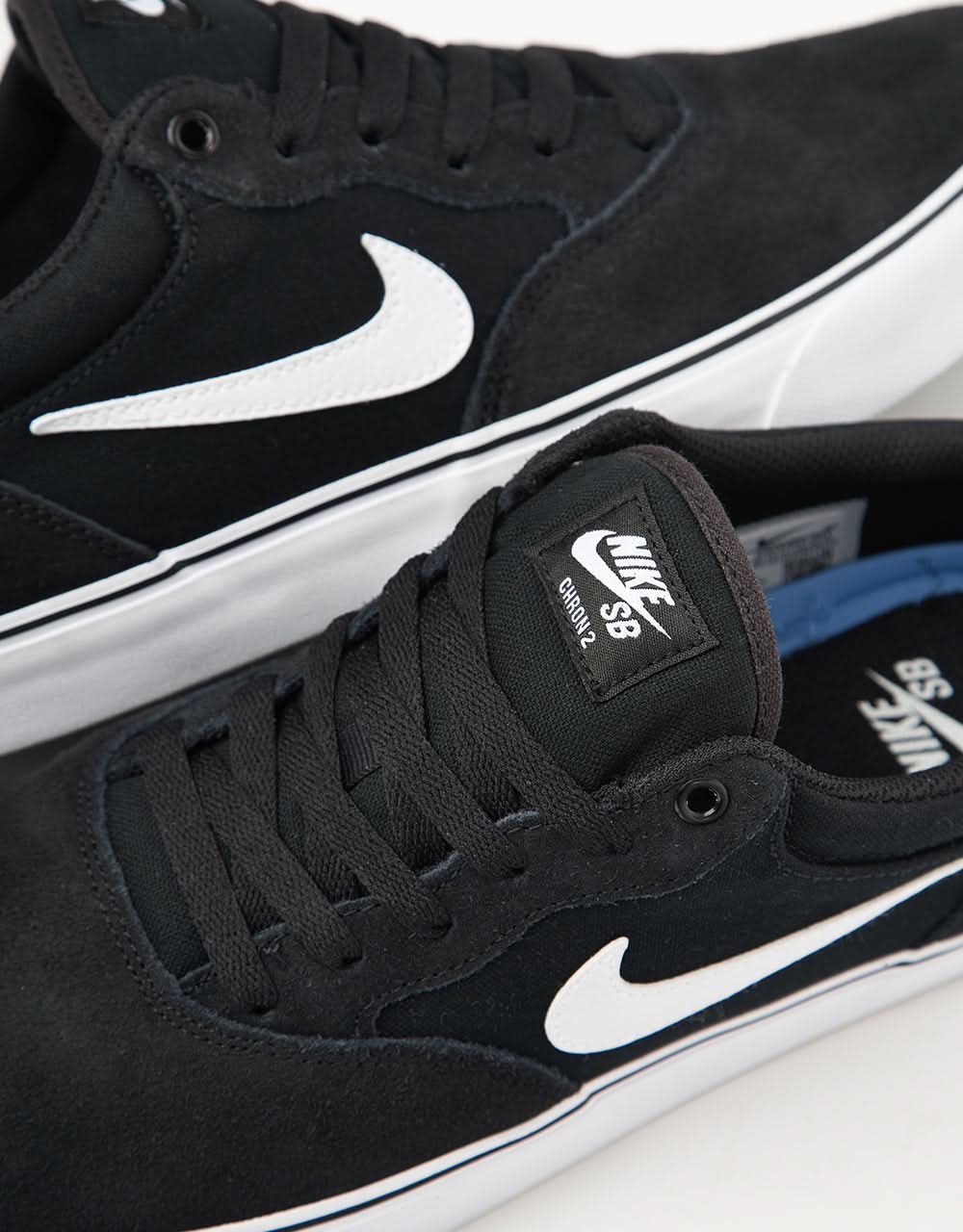 Nike SB Chron 2 Skate Shoes - Black/White, product image 6