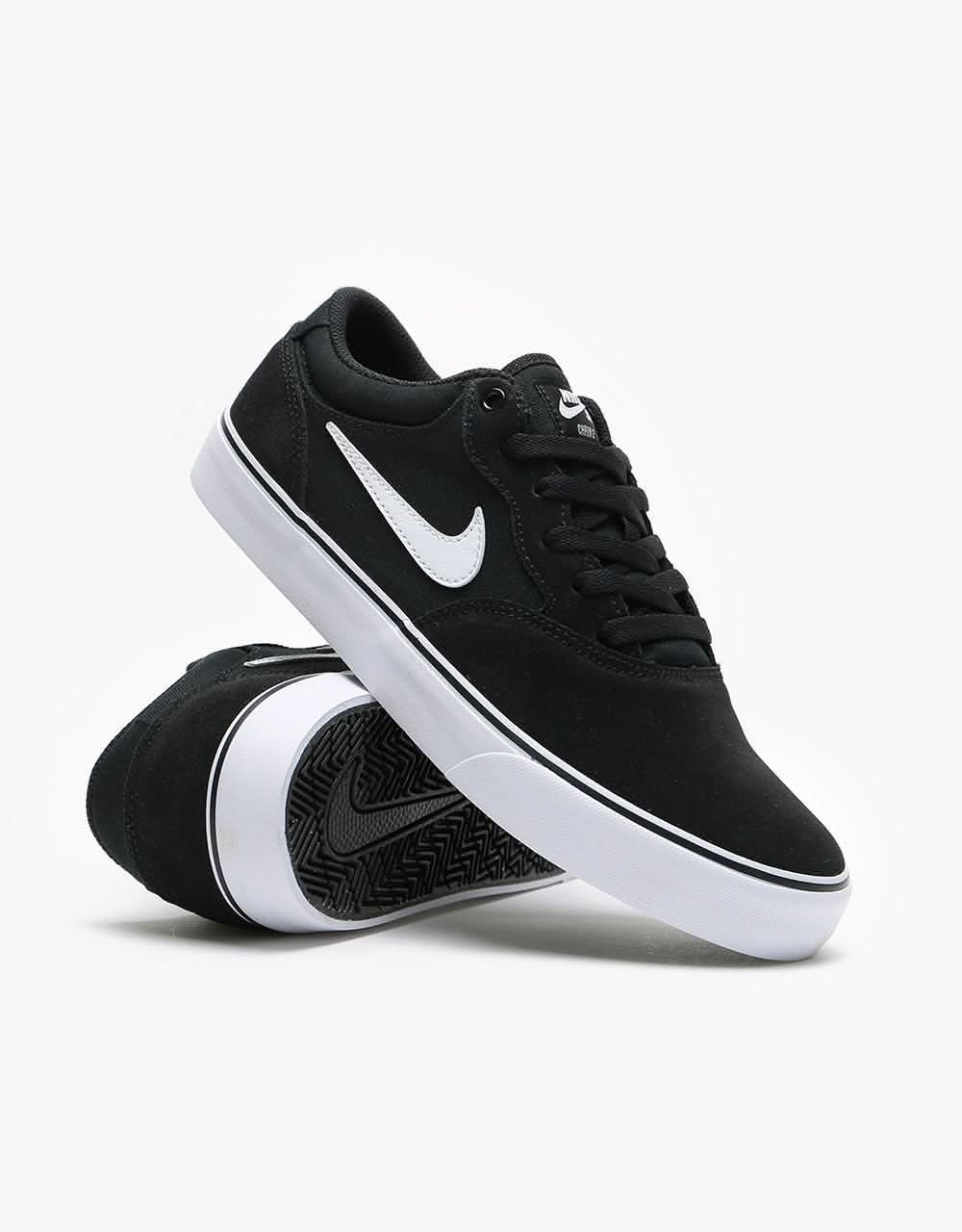 Nike SB Chron 2 Skate Shoes - Black/White, product image 8