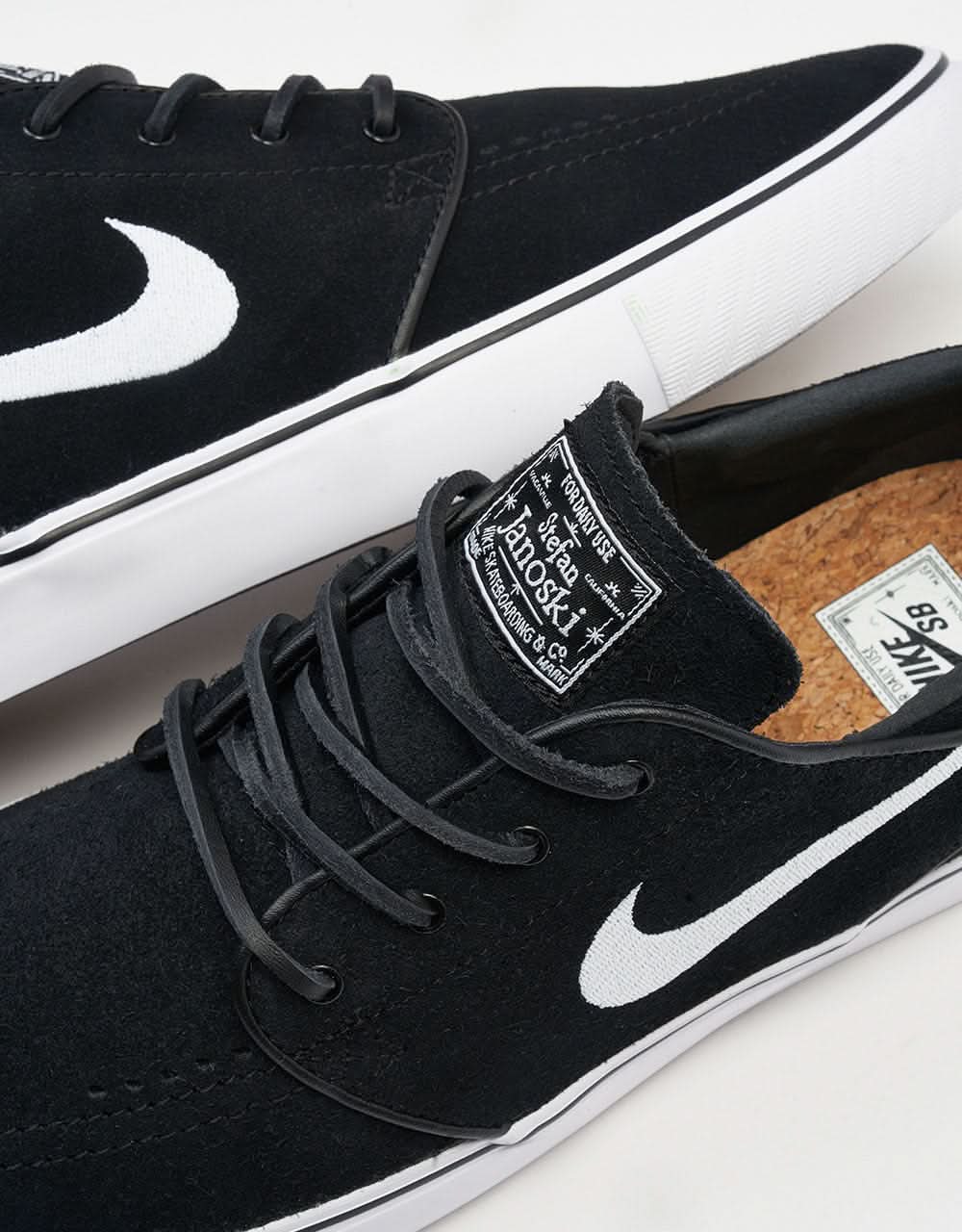 Nike SB Zoom Janoski OG+ Skate Shoes - Black/White, product image 6