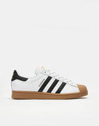 adidas Superstar ADV Skate Shoes - White/Core Black/Gum, product image 1