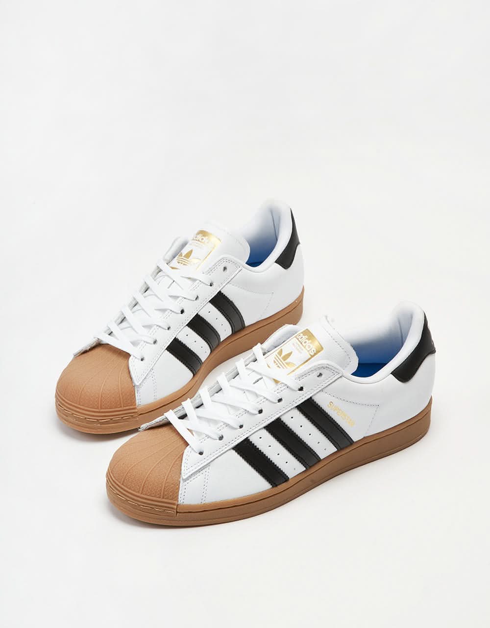 adidas Superstar ADV Skate Shoes - White/Core Black/Gum, product image 3
