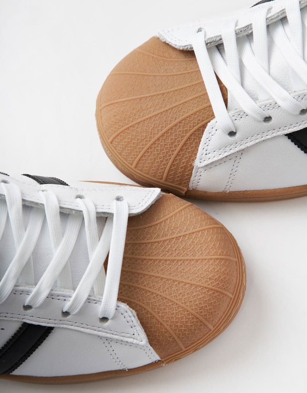 adidas Superstar ADV Skate Shoes - White/Core Black/Gum, product image 5