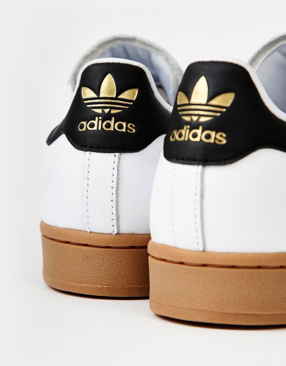 adidas Superstar ADV Skate Shoes - White/Core Black/Gum, product image 7