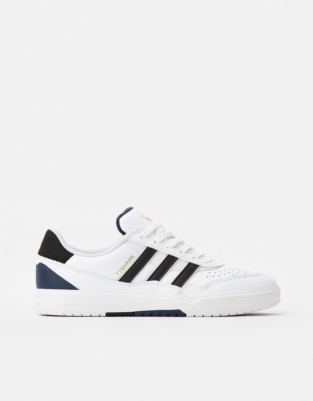 adidas Tyshawn II Skate Shoes - White/Core Black/Collegiate Navy, product image 1