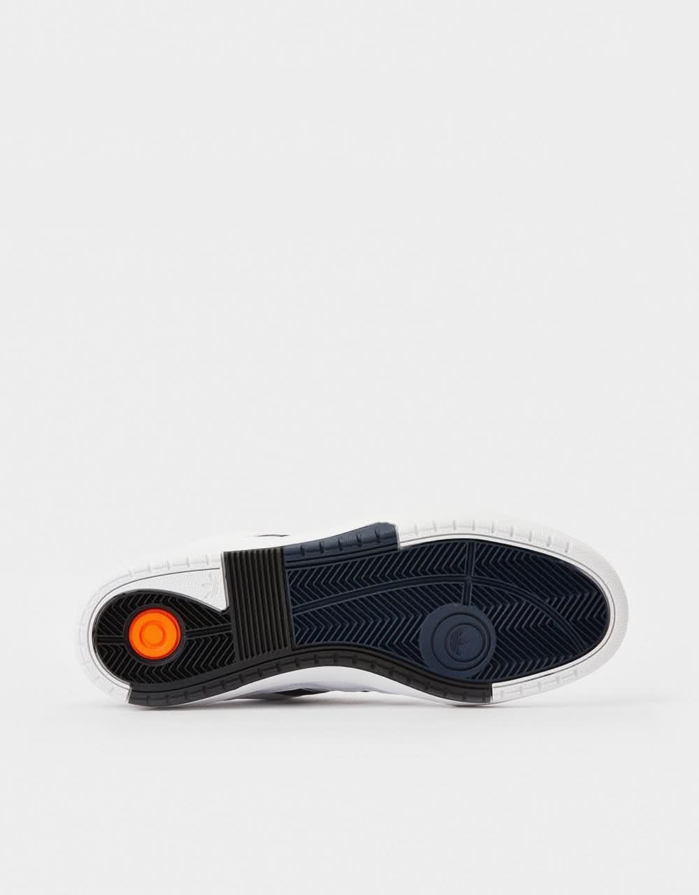 adidas Tyshawn II Skate Shoes - White/Core Black/Collegiate Navy, product image 3