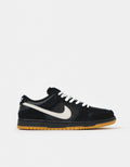 Nike SB Dunk Low Pro Skate Shoes - Black/White/Gum Light Brown, product image 1