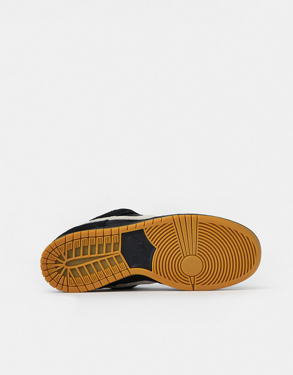 Nike SB Dunk Low Pro Skate Shoes - Black/White/Gum Light Brown, product image 6