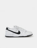 Nike SB Dunk Low Pro Skate Shoes - White/Black, product image 1