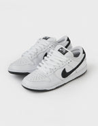 Nike SB Dunk Low Pro Skate Shoes - White/Black, product image 3