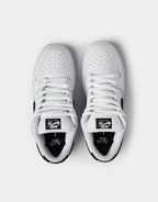 Nike SB Dunk Low Pro Skate Shoes - White/Black, product image 4