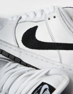Nike SB Dunk Low Pro Skate Shoes - White/Black, product image 7