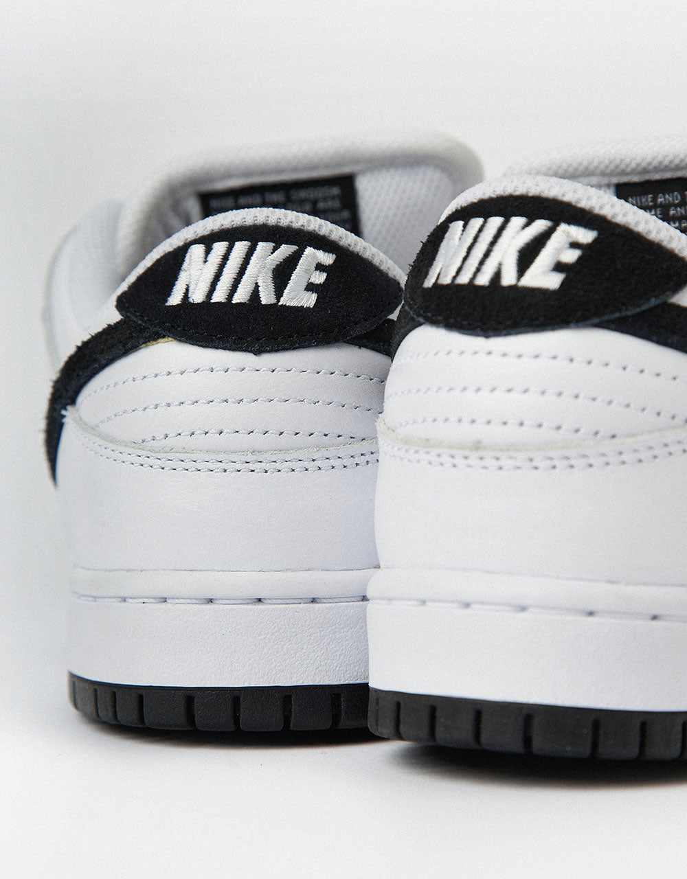 Nike SB Dunk Low Pro Skate Shoes - White/Black, product image 8