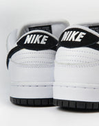 Nike SB Dunk Low Pro Skate Shoes - White/Black, product image 8