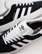 adidas Gazelle ADV Skate Shoes - Core Black/White/Gold Metallic, product image 4