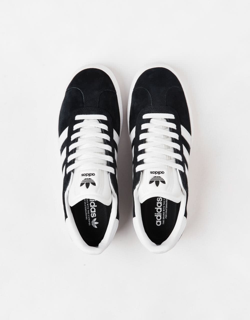 adidas Gazelle ADV Skate Shoes - Core Black/White/Gold Metallic, product image 8