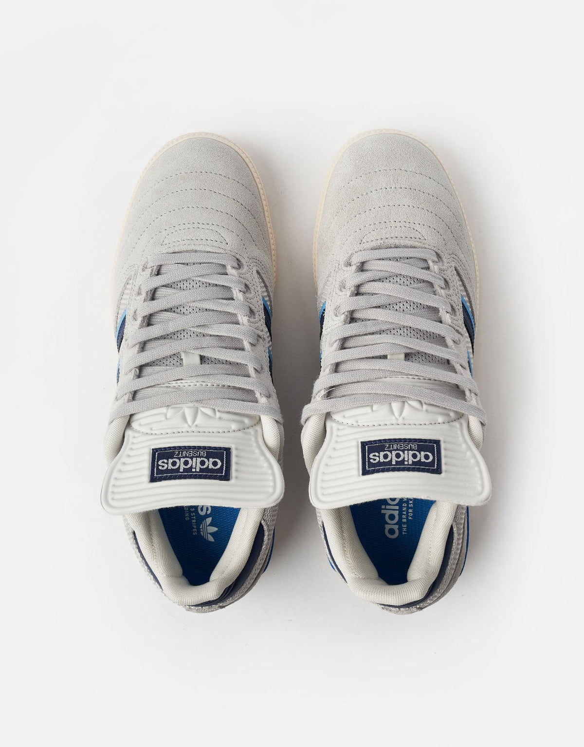 adidas Busenitz Skate Shoes - Grey/Dark Blue/Chalk White, product image 7