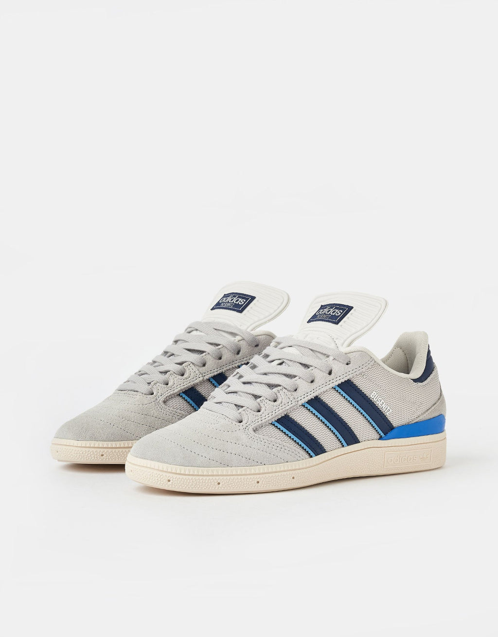 adidas Busenitz Skate Shoes - Grey/Dark Blue/Chalk White, product image 3