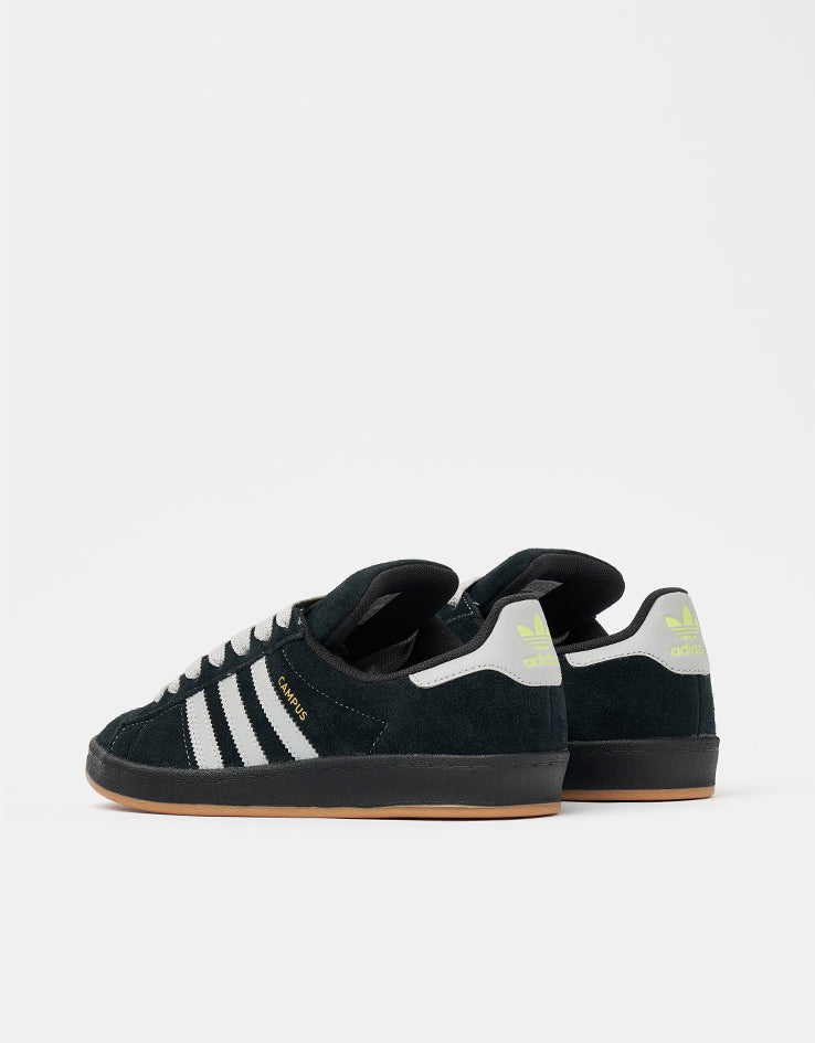 adidas Campus ADV Skate Shoes - Core Black/Grey/Gold Metallic, product image 4