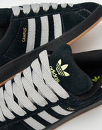 adidas Campus ADV Skate Shoes - Core Black/Grey/Gold Metallic, product image 7