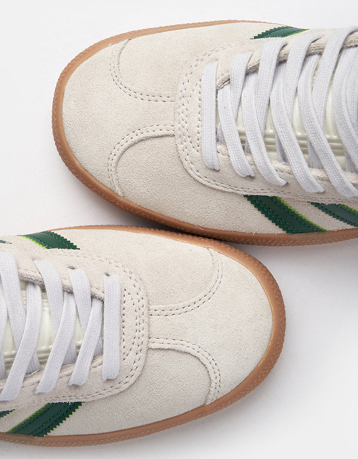 adidas Gazelle ADV Skate Shoes - Crystal White/Gum, product image 8