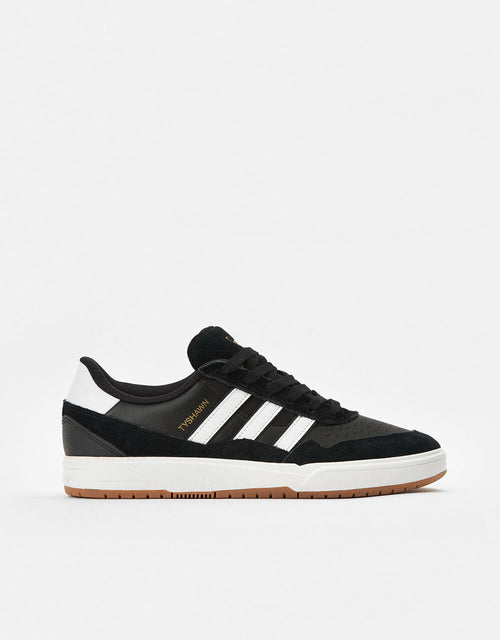 adidas Tyshawn II Skate Shoes - Core Black/White/Gum, product image 1
