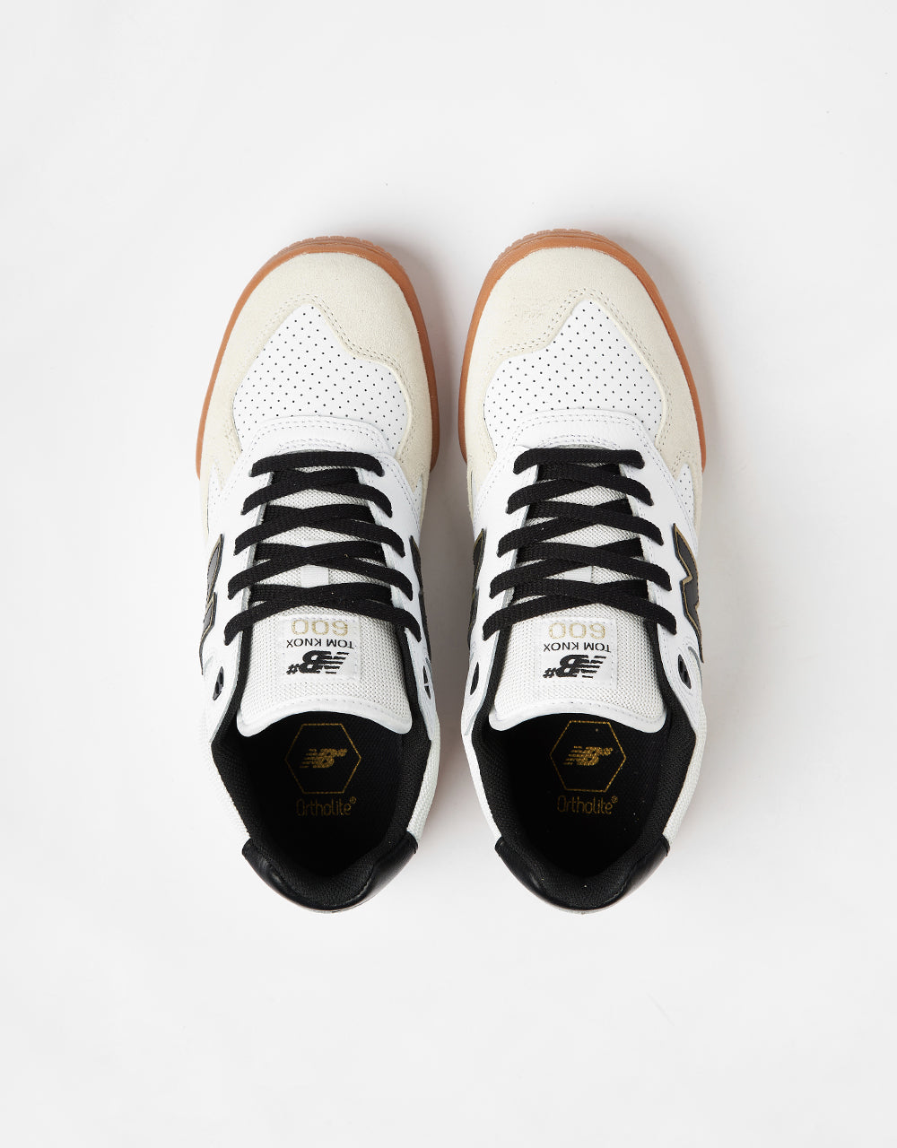 New Balance Numeric 600 Tom Knox Skate Shoes - White/Black, product image 2