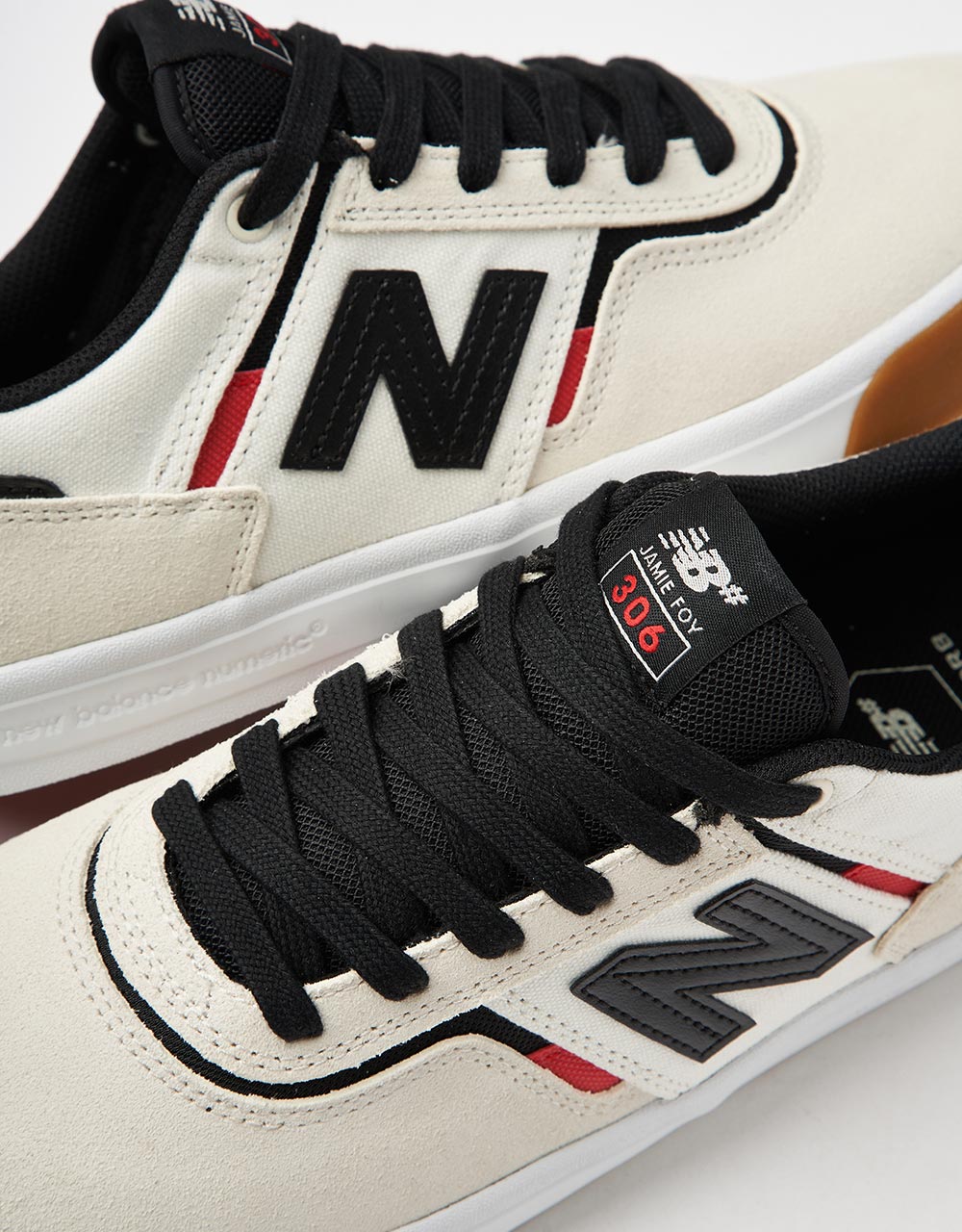 New Balance Numeric 306 Jamie Foy Skate Shoes - Sea Salt/Black, product image 7