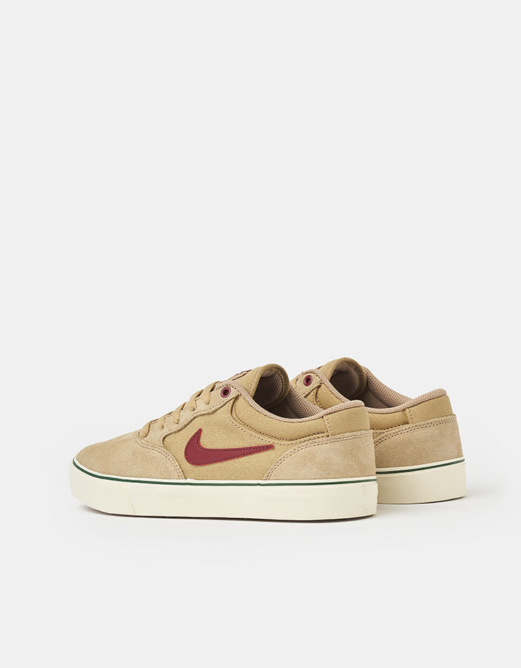 Nike SB Chron 2 Skate Shoes - Parachute Beige/Dark Team Red, product image 4