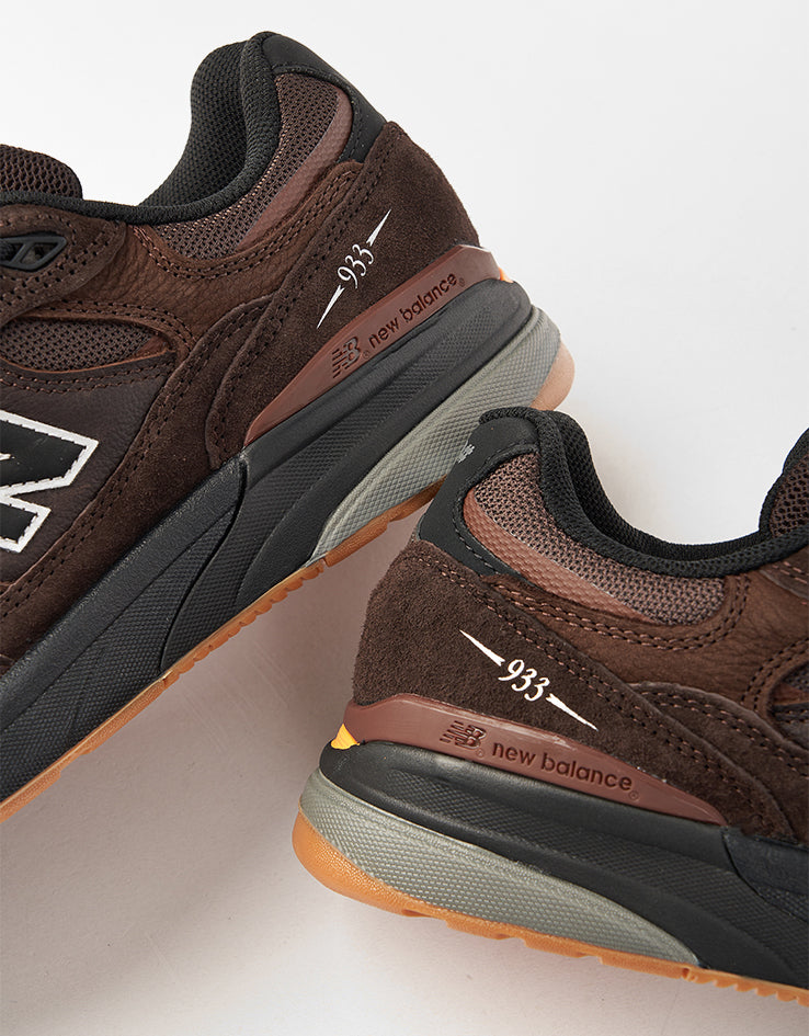 New Balance Numeric 933 Andrew Reynolds Skate Shoes - Brown/Black, product image 4