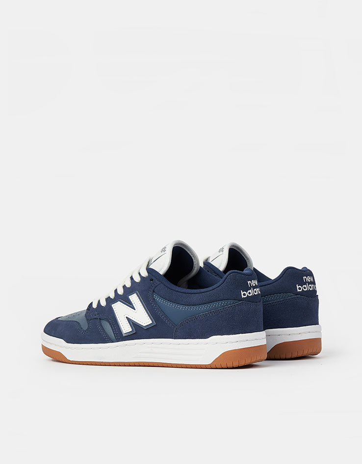 New Balance Numeric 480 Skate Shoes - Navy/White, product image 4