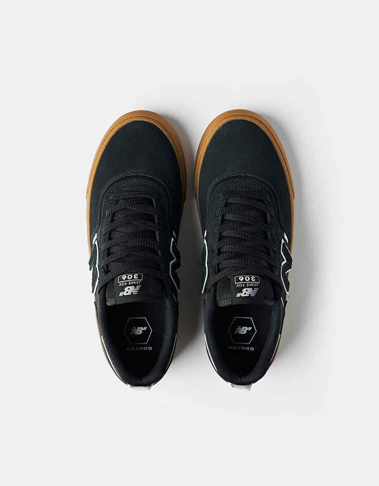 New Balance Numeric 306 Jamie Foy Skate Shoes - Black/Gum II, product image 2