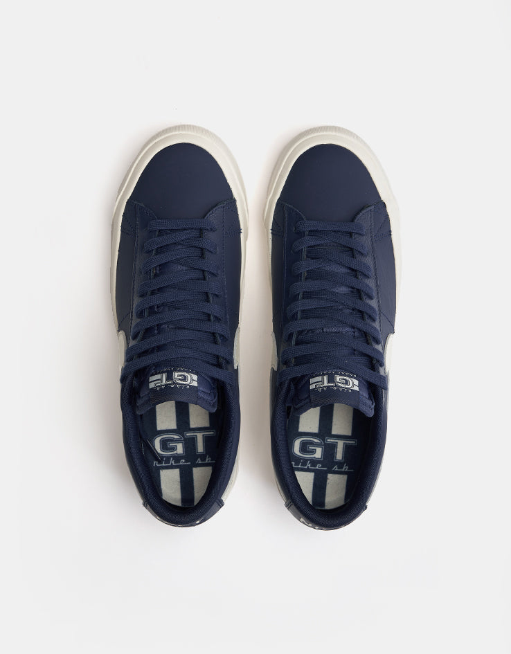 Nike SB Zoom Blazer Low Pro GT Skate Shoes - Blue Void/Sail, product image 2