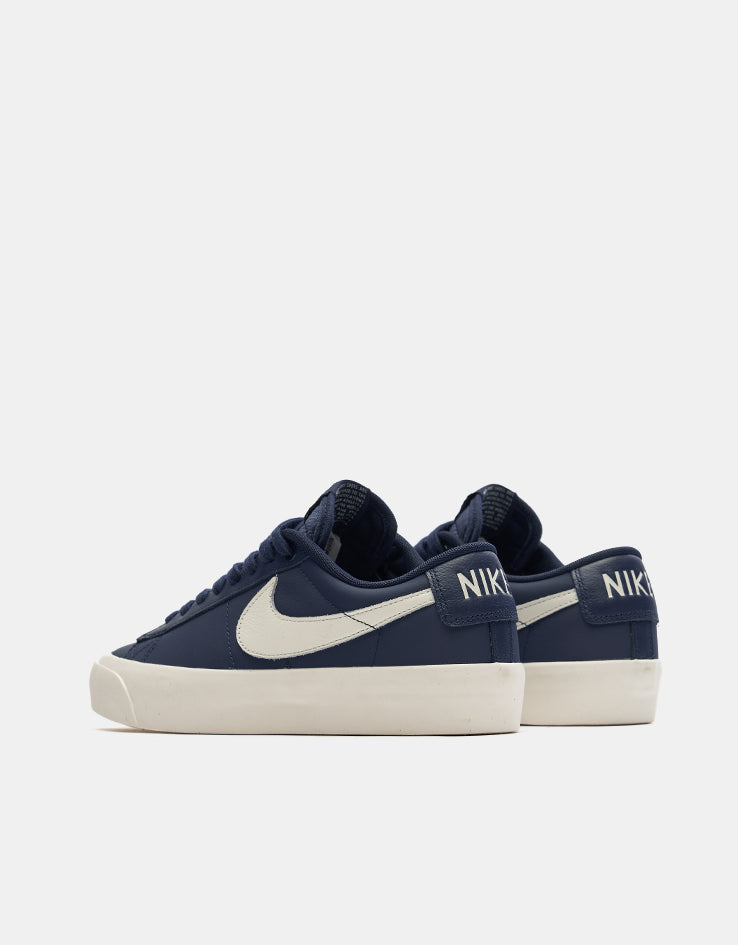 Nike SB Zoom Blazer Low Pro GT Skate Shoes - Blue Void/Sail, product image 4