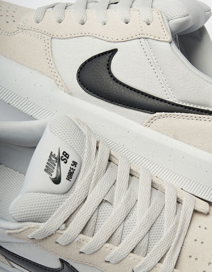 Nike SB Force 58 Skate Shoes - Photon Dust/Black/White, product image 6