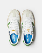 adidas Samba ADV Skate Shoes - Cloud White/Crew Green/Gum, product image 2