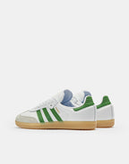 adidas Samba ADV Skate Shoes - Cloud White/Crew Green/Gum, product image 4