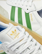 adidas Samba ADV Skate Shoes - Cloud White/Crew Green/Gum, product image 5