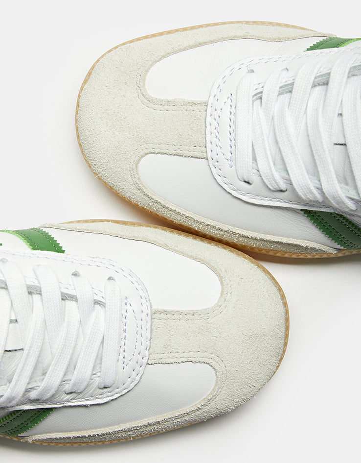 adidas Samba ADV Skate Shoes - Cloud White/Crew Green/Gum, product image 6