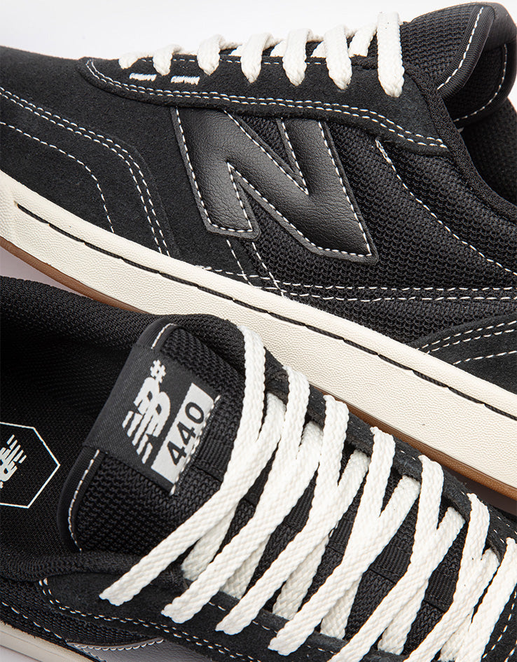 New Balance Numeric 440 V2 Skate Shoes - Black/Sea Salt, product image 7