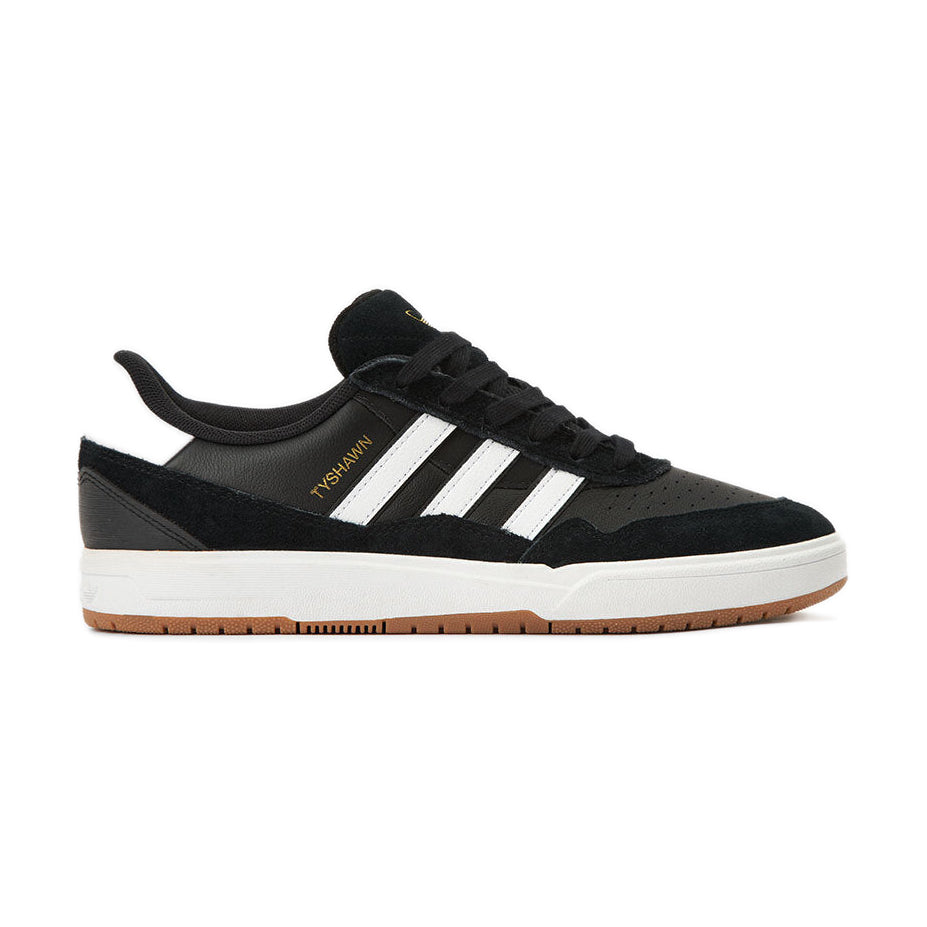 adidas Tyshawn II Skate Shoes - Core Black/White/Gum, product image 1