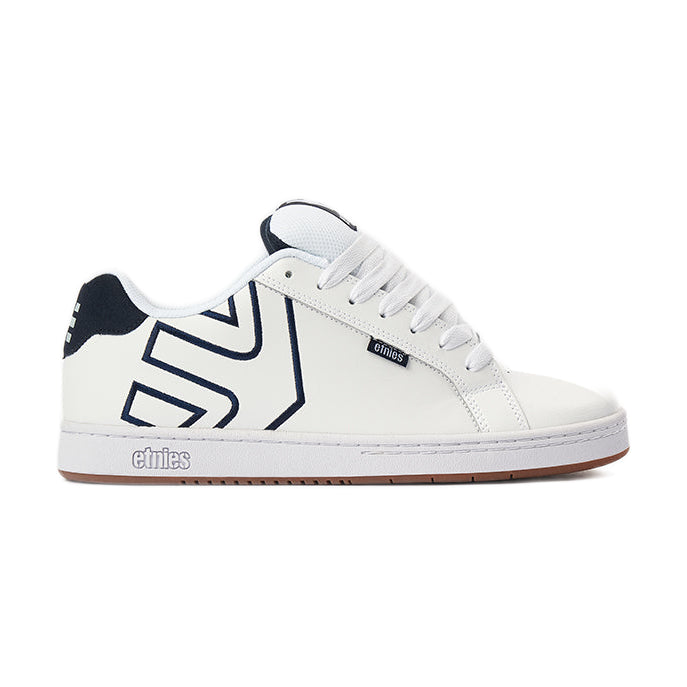 etnies Fader Skate Shoes - White/Navy, product image 1