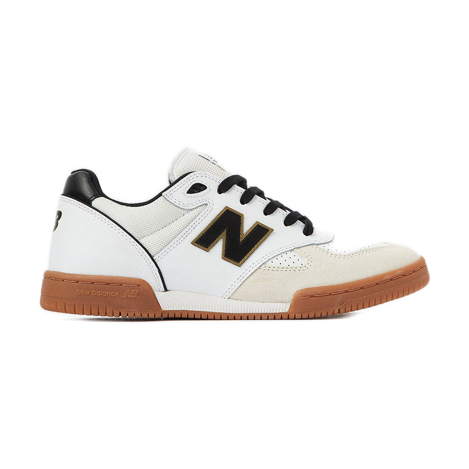 New Balance Numeric 600 Tom Knox Skate Shoes - White/Black, product image 1