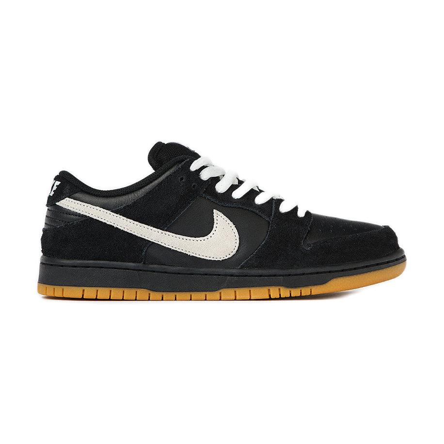 Nike SB Dunk Low Pro Skate Shoes - Black/White/Gum Light Brown, product image 1