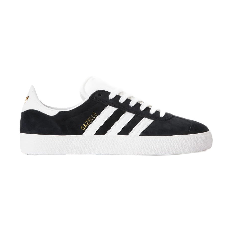 adidas Gazelle ADV Skate Shoes - Core Black/White/Gold Metallic, product image 1