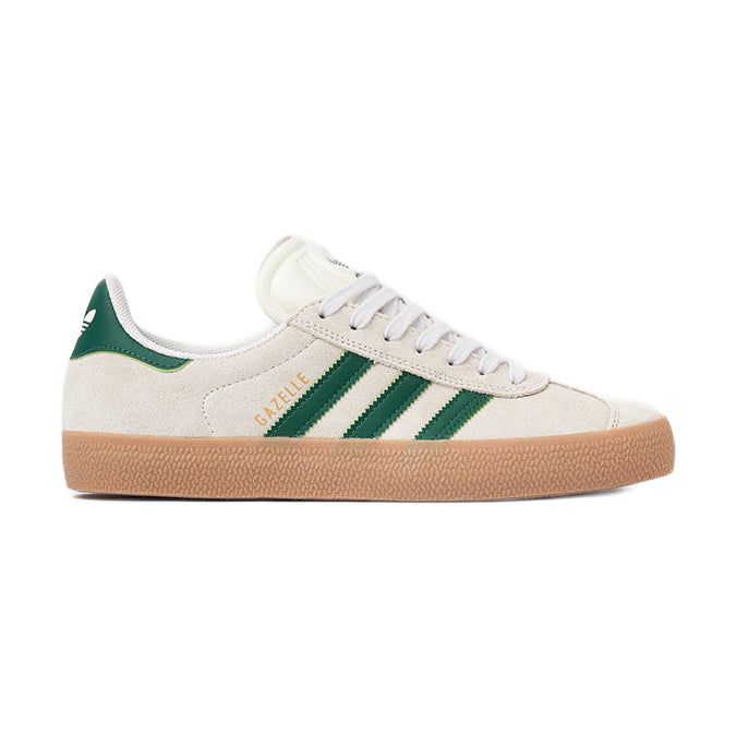 adidas Gazelle ADV Skate Shoes - Crystal White/Gum, product image 1