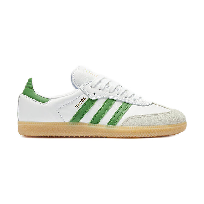 adidas Samba ADV Skate Shoes - Cloud White/Crew Green/Gum, product image 1